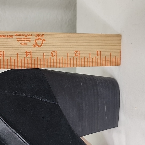 COLE HAAN MINNA BLACK SUEDE SIDE ZIP MINNA ANKLE BOOTIE SIZE 8.5 - Picture 16 of 16